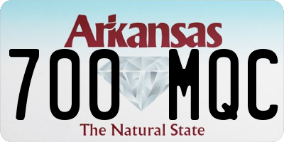 AR license plate 700MQC