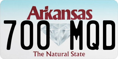 AR license plate 700MQD