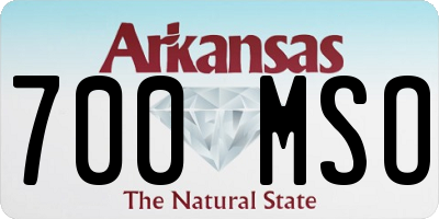 AR license plate 700MSO