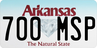 AR license plate 700MSP