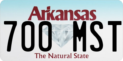 AR license plate 700MST