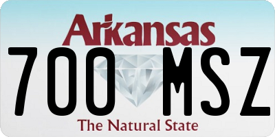 AR license plate 700MSZ