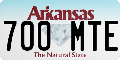 AR license plate 700MTE