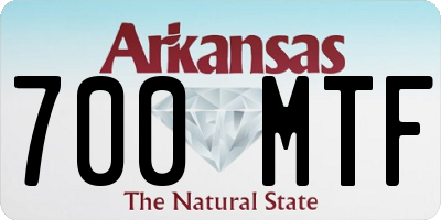 AR license plate 700MTF