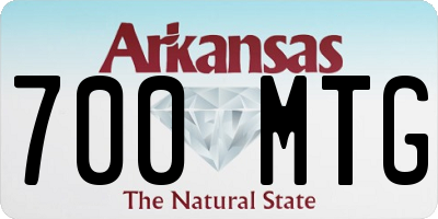 AR license plate 700MTG