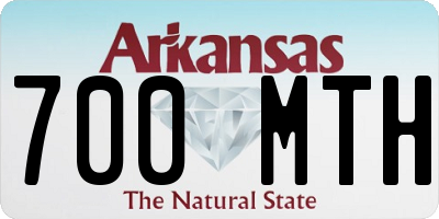 AR license plate 700MTH