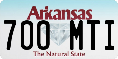 AR license plate 700MTI