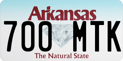 AR license plate 700MTK