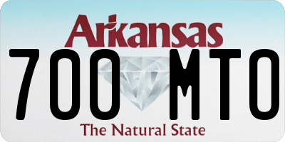 AR license plate 700MTO