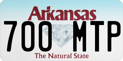 AR license plate 700MTP