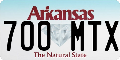AR license plate 700MTX