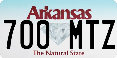 AR license plate 700MTZ
