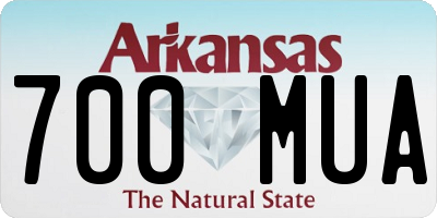 AR license plate 700MUA