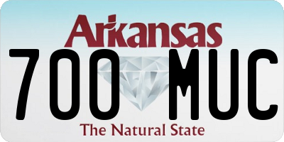 AR license plate 700MUC