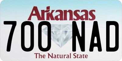 AR license plate 700NAD