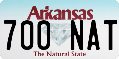 AR license plate 700NAT