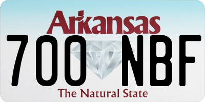 AR license plate 700NBF