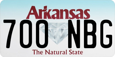 AR license plate 700NBG