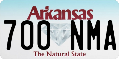 AR license plate 700NMA