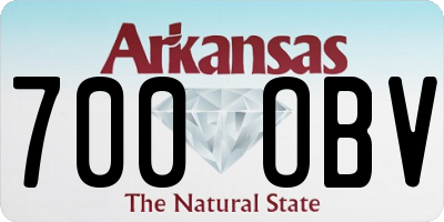 AR license plate 700OBV