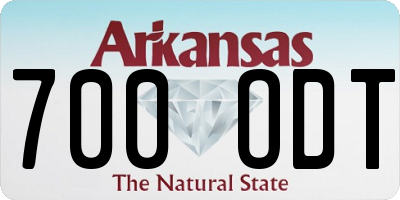 AR license plate 700ODT
