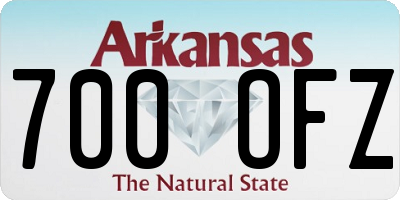 AR license plate 700OFZ