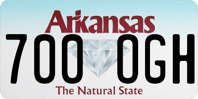 AR license plate 700OGH