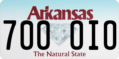 AR license plate 700OIO
