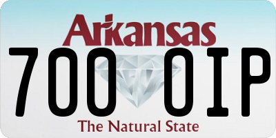 AR license plate 700OIP