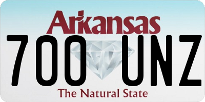 AR license plate 700UNZ