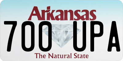 AR license plate 700UPA