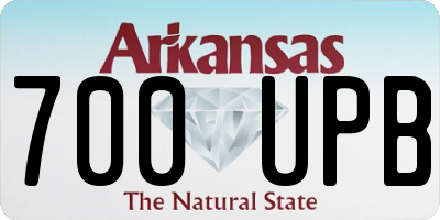 AR license plate 700UPB
