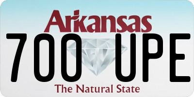 AR license plate 700UPE