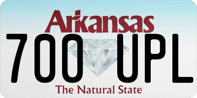AR license plate 700UPL