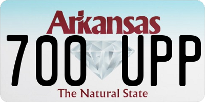 AR license plate 700UPP