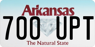 AR license plate 700UPT