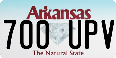 AR license plate 700UPV