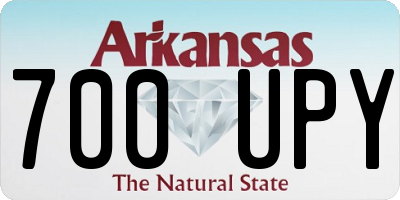 AR license plate 700UPY