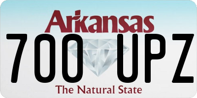 AR license plate 700UPZ