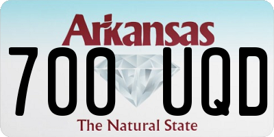 AR license plate 700UQD
