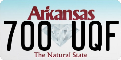AR license plate 700UQF