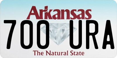 AR license plate 700URA