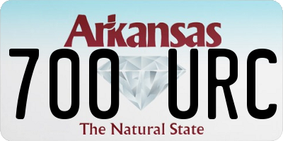AR license plate 700URC