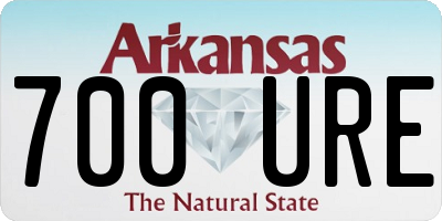 AR license plate 700URE