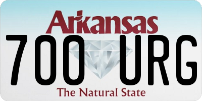 AR license plate 700URG