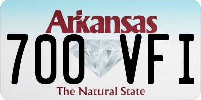 AR license plate 700VFI