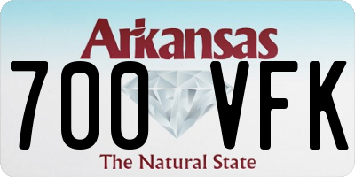 AR license plate 700VFK