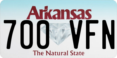 AR license plate 700VFN