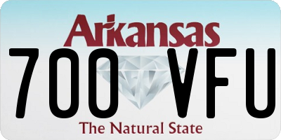 AR license plate 700VFU