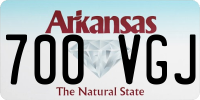 AR license plate 700VGJ